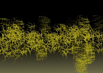 Abstract shiny gold wave element