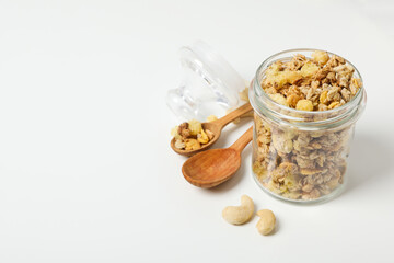 Photo of uncooked food for breakfast - muesli