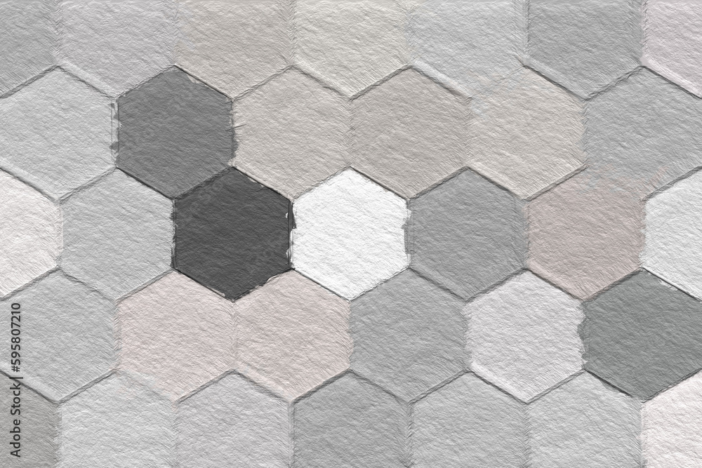 Wall mural black and white geometric pattern with a rough texture background. background texture wall and have 
