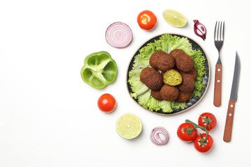 Vegetarian food concept - falafel, tasty falafel balls