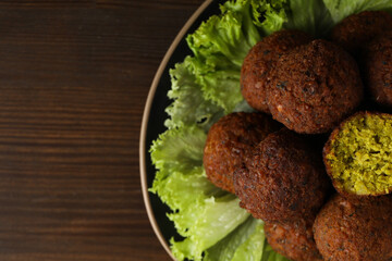 Vegetarian food concept - falafel, tasty falafel balls