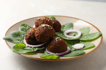 Vegetarian food concept - falafel, tasty falafel balls