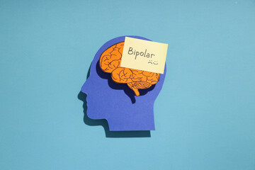 Mental disorders concept - composition for Bipolar disorder