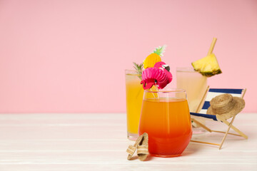 Drinks, fresh summer drink for refreshing, summer vibes concept