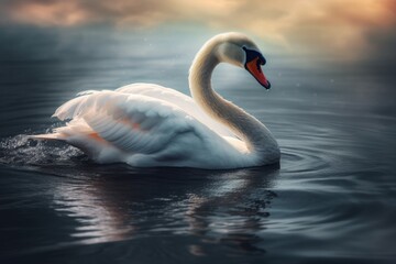 Swan On The Sea Generative AI