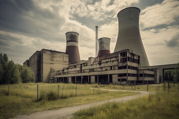 Nuclear Power Plant in different condition
