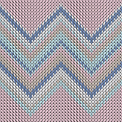 Material zig zal lines knitted texture geometric - obrazy, fototapety, plakaty