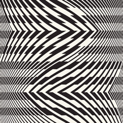 Monochrome Moiré Effect Textured Zigzag Pattern