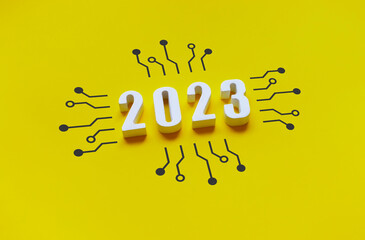 2023 with technology or inspiration concepts