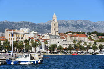 Split, a city in Croatia, old town, monuments,  architecture, view, travel, landscape, europe, holiday, 