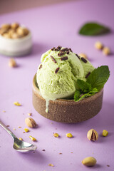 Pistachio ice cream