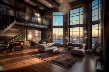 Luxury modern living Space
Generative AI illustrations