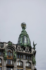 Fototapeta na wymiar historic building of St. Petersburg - Singer House