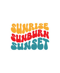 Retro Summer svg Bundle, Beach svg, Sunshine svg, Groovy Summer PNG, Wavy Text, Summer Sublimation Design, Svg Files For Cricut,Retro Summer SVG Summer SVG Groovy Summer PNG Sublimation Summer T shirt