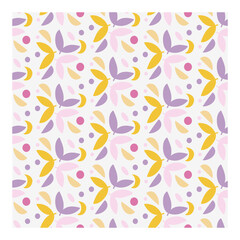 Colorful floral minimalistic primitive pattern. Textile design.