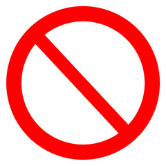 Prohibited, block, forbidden, no icon 