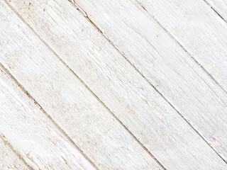 White wood diagonal planks texture boards background.