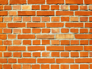Obraz premium Red brick wall texture background.