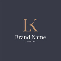 modern LK elegance luxury logo