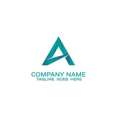 modern logo design initial letter A, pyramid, triangle, etc.