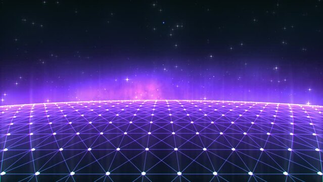 Grid Universe 80s Retro Background