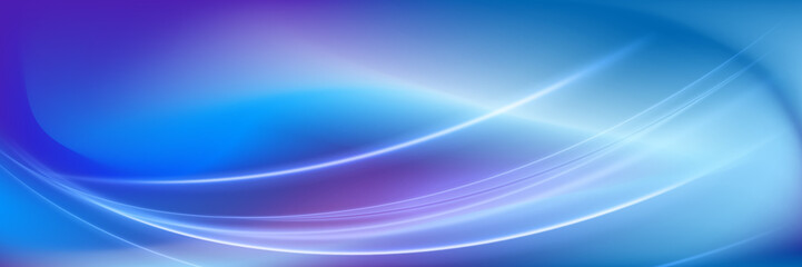 Abstract wavy shapes futuristic banner