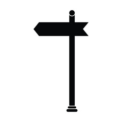 signpost icon, travel vector, traffic illustration