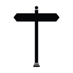 signpost icon, travel vector, traffic illustration