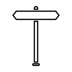 signpost icon, travel vector, traffic illustration