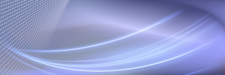 Abstract wavy shapes futuristic banner