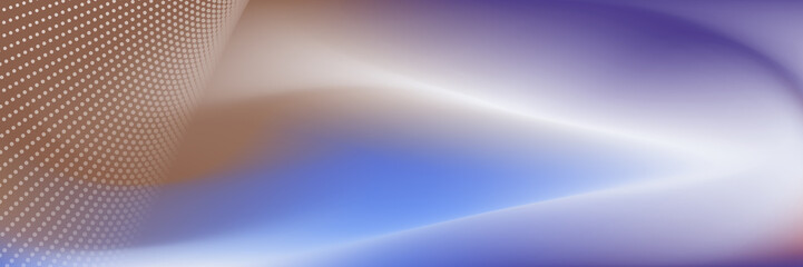 Abstract wavy shapes futuristic banner