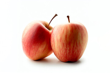 red apple isolated on white