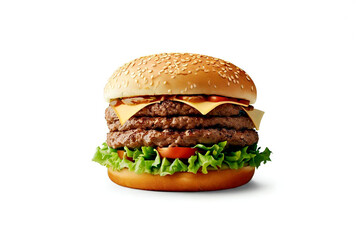 hamburger isolated on white