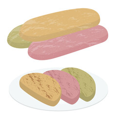 かんころ餅のイラスト