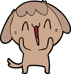 cute cartoon dog