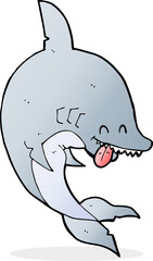 funny cartoon shark