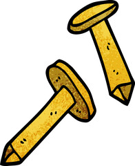 cartoon doodle nails