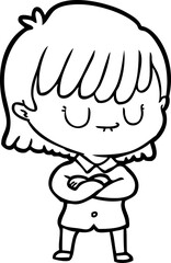 cartoon woman