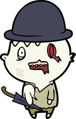 cartoon business zombie