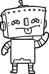cartoon robot