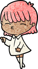 Obraz premium cartoon woman