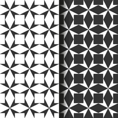 Abstract geometric Seamless Black and white pattern. Scandinavian design. Simple and modern tile