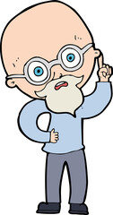 cartoon old man