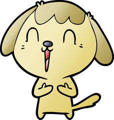 cute cartoon dog