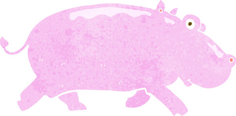 cartoon hippopotamus