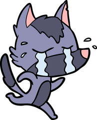 cartoon crying wolf