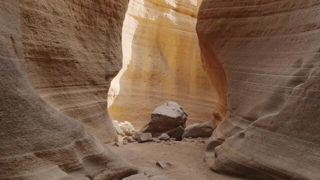 Barranco de las vacas canyon in Gran Canaria, Canary Islands, Spain Generative AI