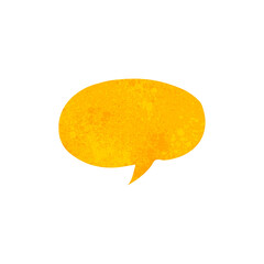 freehand retro cartoon speech bubble