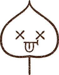 Leaf Charcoal Drawing