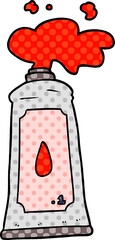 cartoon tube of paint
